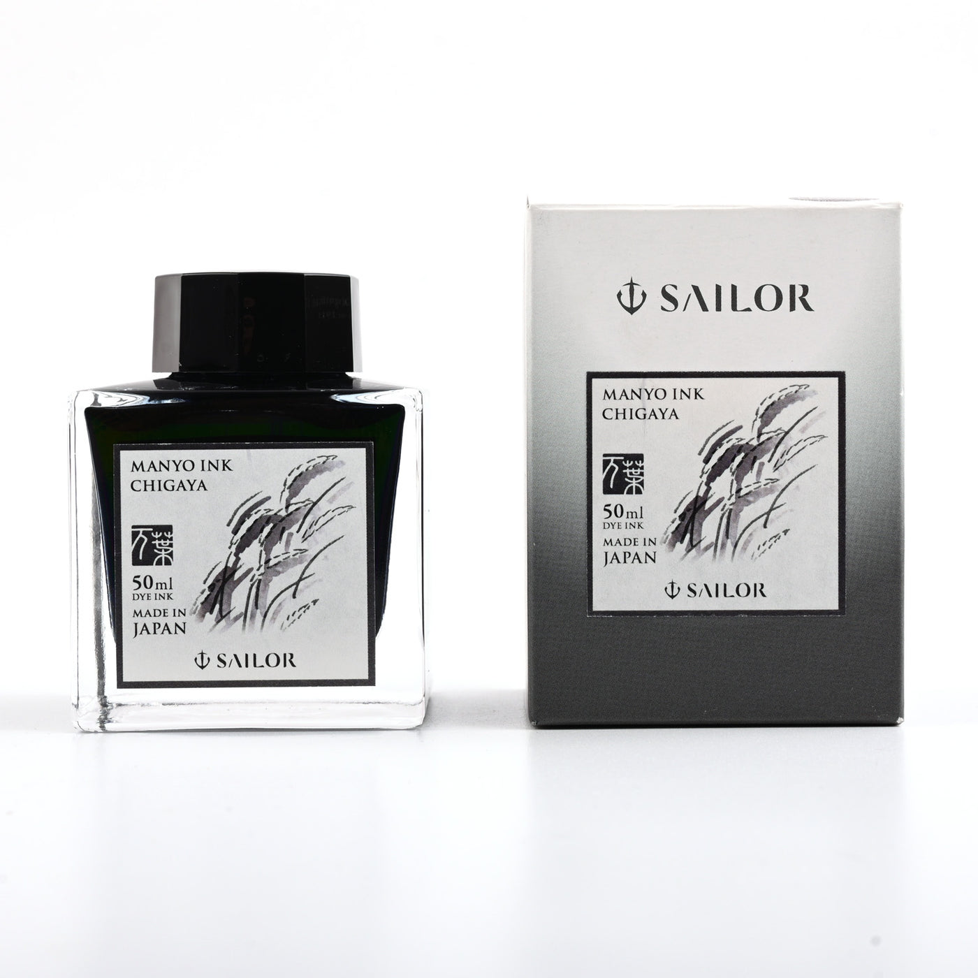 Sailor Manyo Chigaya Ink Bottle, Black - 50ml