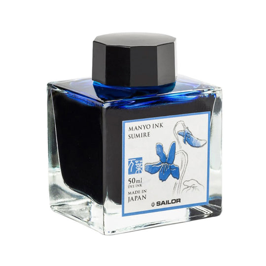 Sailor Manyo Sumire Ink Bottle, Blue - 50ml