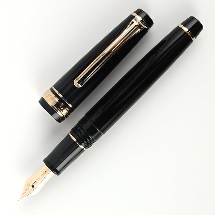 Sailor Professional Gear Slim Black GT Fountain Pen|Buy Online