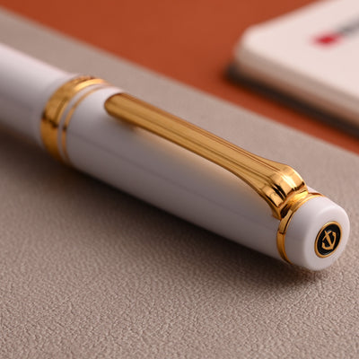 Sailor Professional Gear Slim Fountain Pen - White GT 11