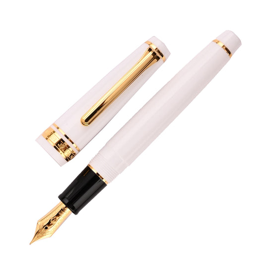 Sailor Professional Gear Slim Fountain Pen - White GT