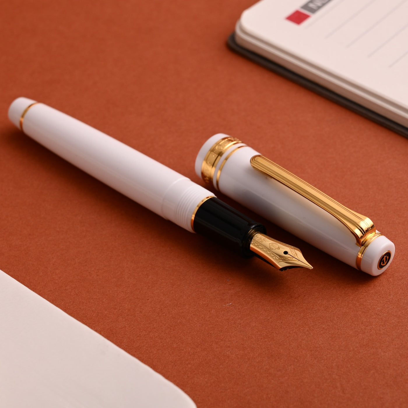 Sailor Professional Gear Slim Fountain Pen - White GT 8
