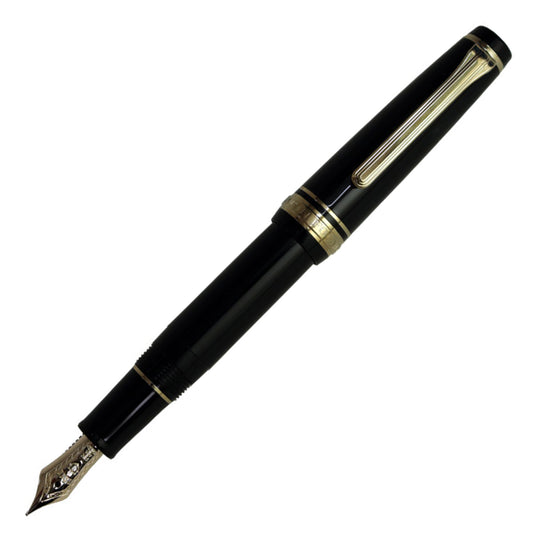 Sailor Professional Gear Slim Mini Fountain Pen - Black GT