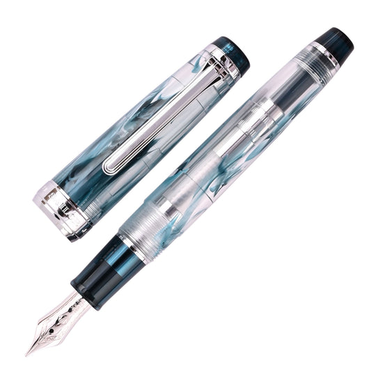 Sailor Professional Gear Slim Veilio Fountain Pen - Blue Green CT (Limited Production)