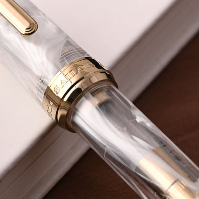 Sailor Professional Gear Slim Veilio Fountain Pen Pearl White GT (Limited Production) 13