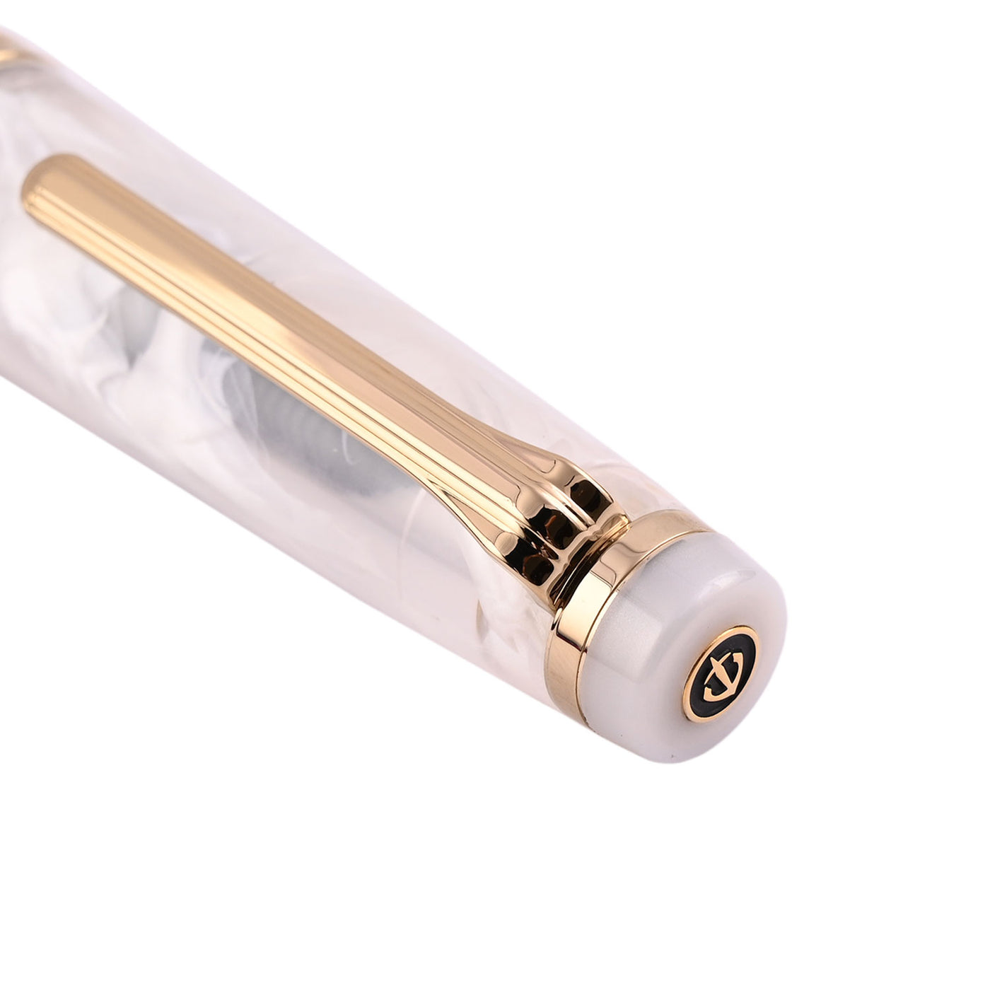 Sailor Professional Gear Slim Veilio Fountain Pen Pearl White GT (Limited Production) 4