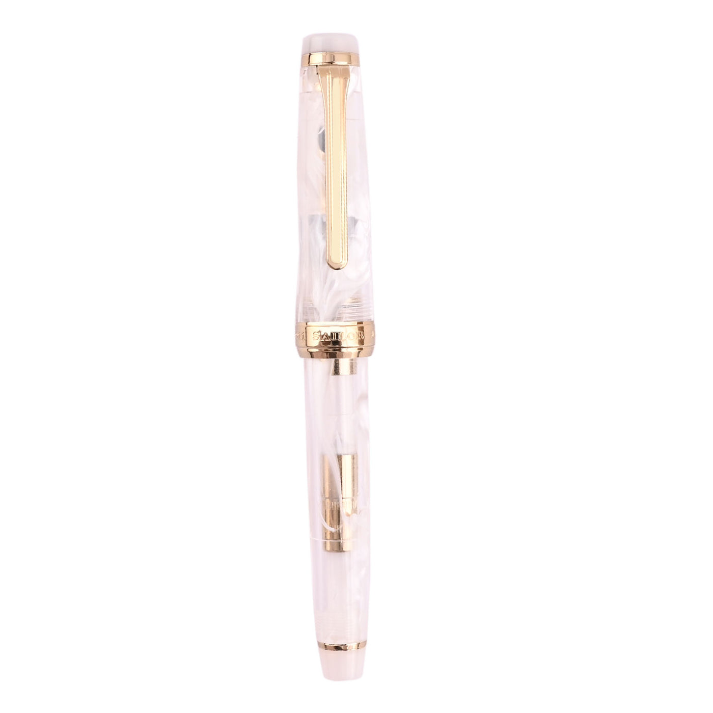 Sailor Professional Gear Slim Veilio Fountain Pen Pearl White GT (Limited Production) 5