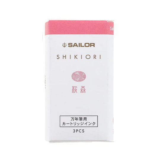 Sailor Shikiori Sakura Mori Ink Cartridge Pack of 3 - Pink