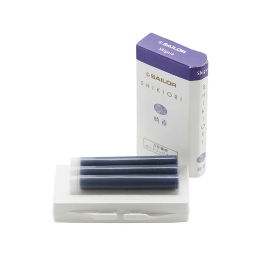 Sailor Shikiori Shigure Ink Cartridge Pack of 3 - Purple