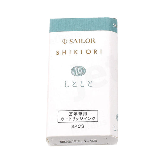 Sailor Shikiori Shitoshito Ink Cartridge Pack of 3 - Turquoise