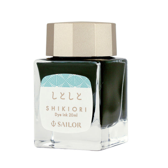 Sailor Shikiori Sound Of Rain Ink Bottle, Shitoshito (Turquoise) - 20ml