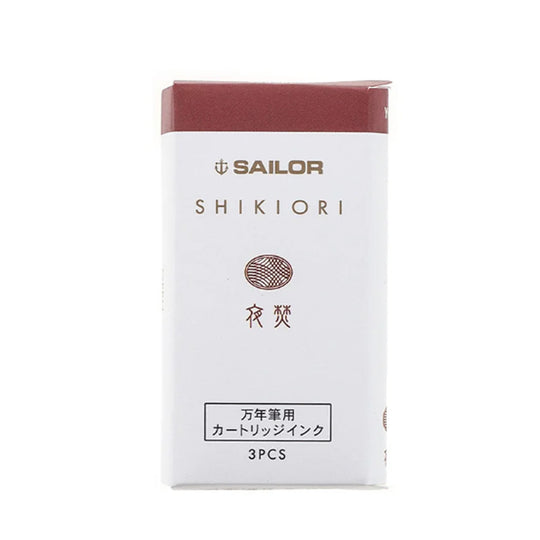 Sailor Shikiori Yodaki Ink Cartridge Pack of 3 - Red