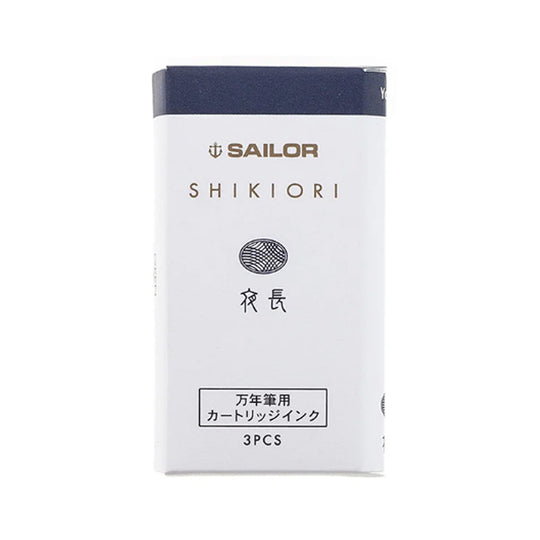 Sailor Shikiori Yonaga Ink Cartridge Pack of 3 - Blue