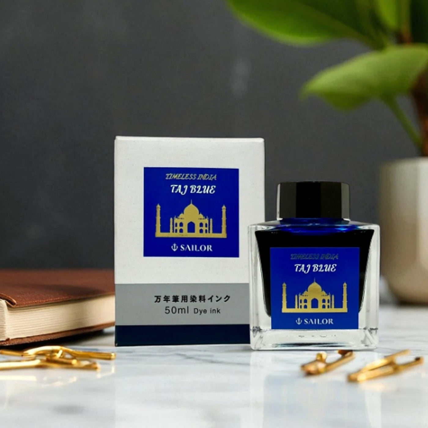 Sailor Timeless India Ink Bottle, Taj Blue - 50ml