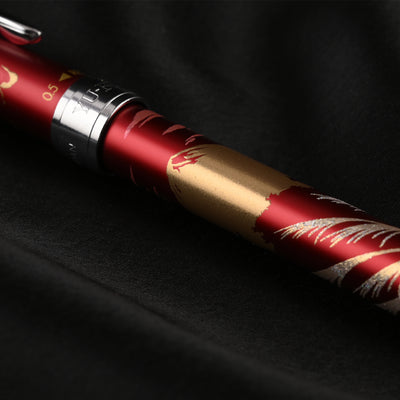 Sailor Yubi Maki-e Fuji Autumn Multifunction Pen - Red CT 10