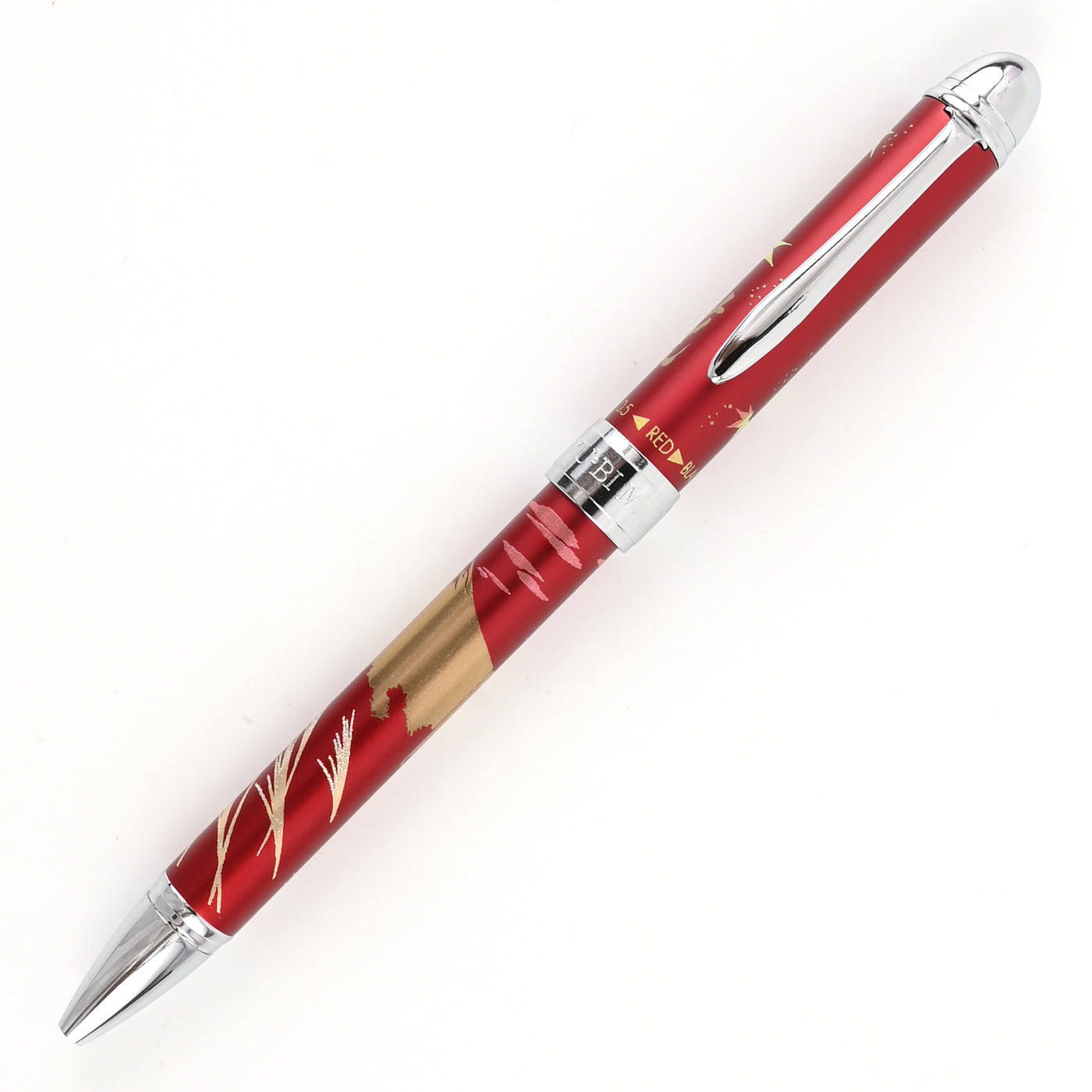 Sailor Yubi Maki-e Fuji Autumn Multifunction Pen - Red CT 1