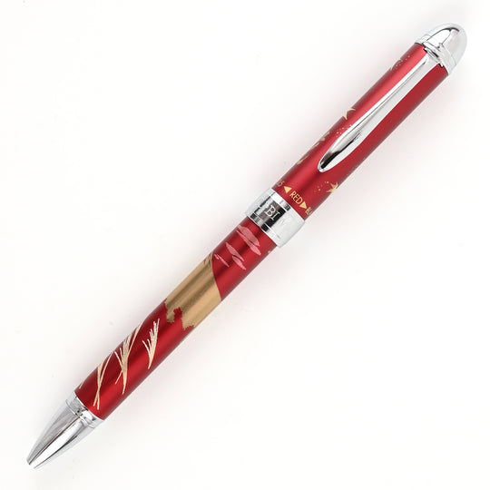 Sailor Yubi Maki-e Fuji Autumn Multifunction Pen - Red CT