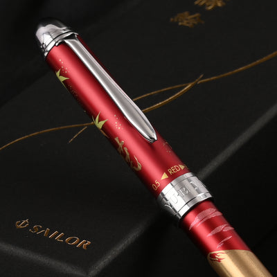 Sailor Yubi Maki-e Fuji Autumn Multifunction Pen - Red CT 9