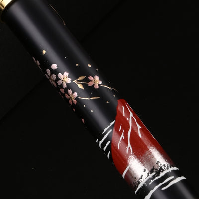 Sailor Yubi Maki-e Fuji Multifunction Pen - Black GT 10