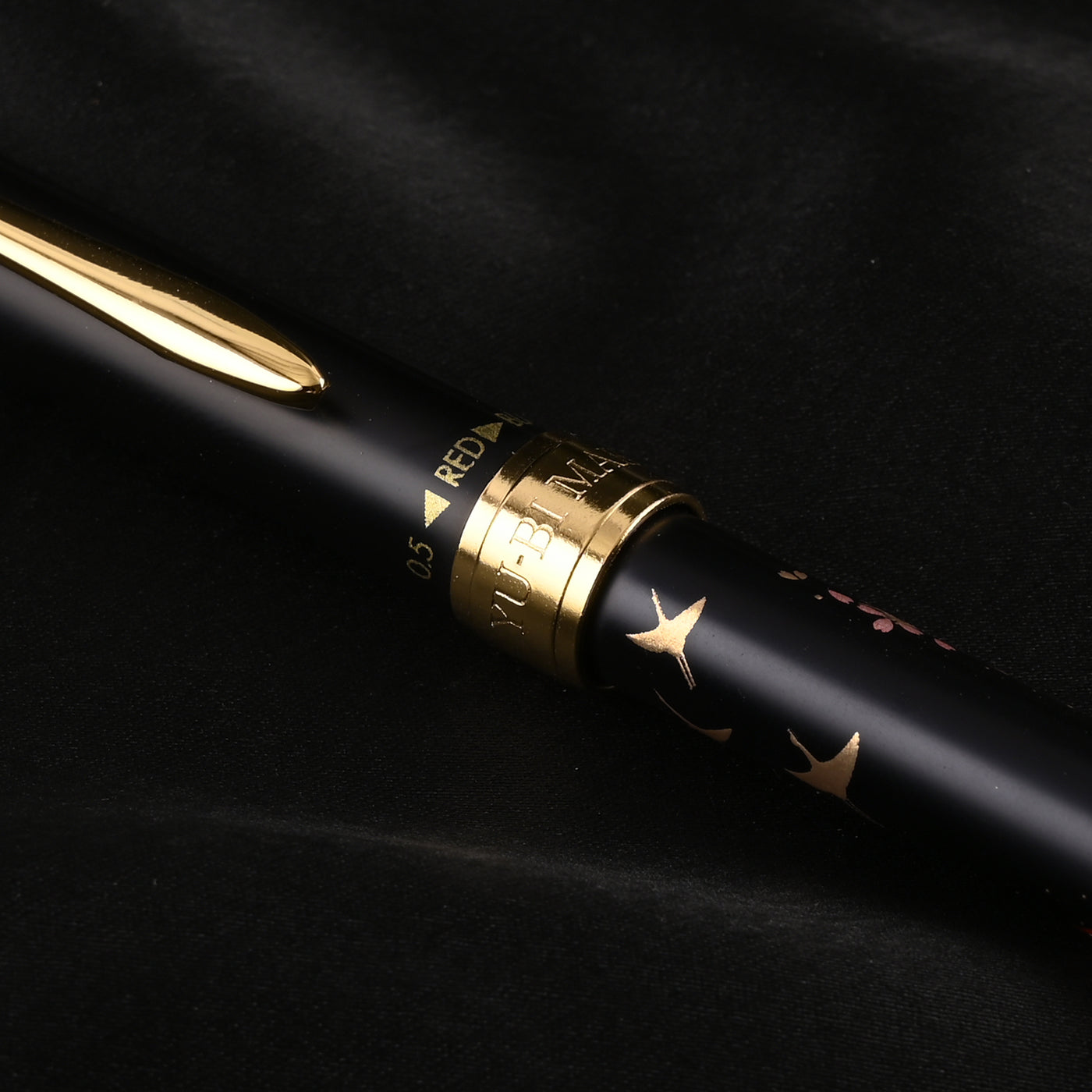 Sailor Yubi Maki-e Fuji Multifunction Pen - Black GT 8
