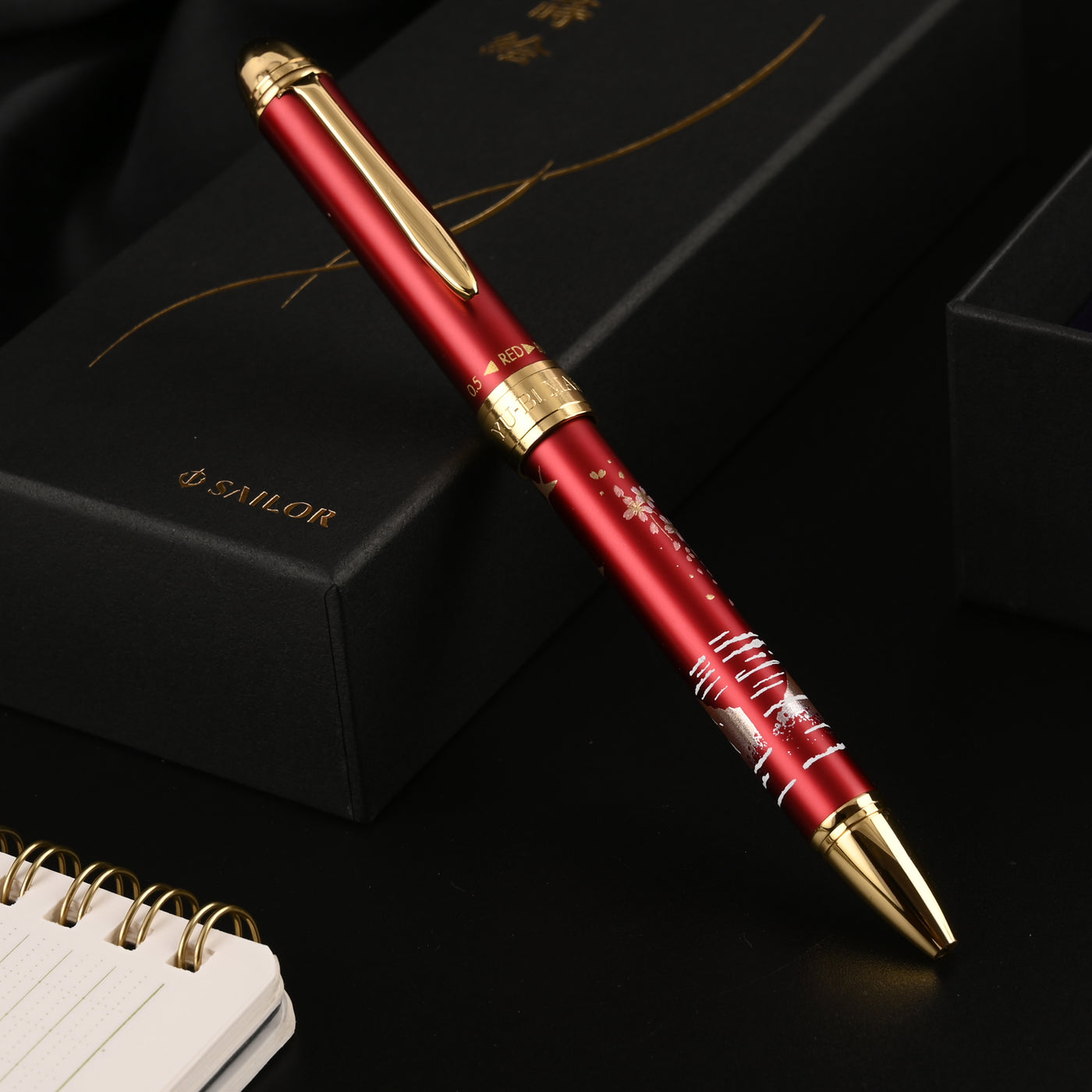 Sailor Yubi Maki-e Fuji Multifunction Pen - Red GT 11