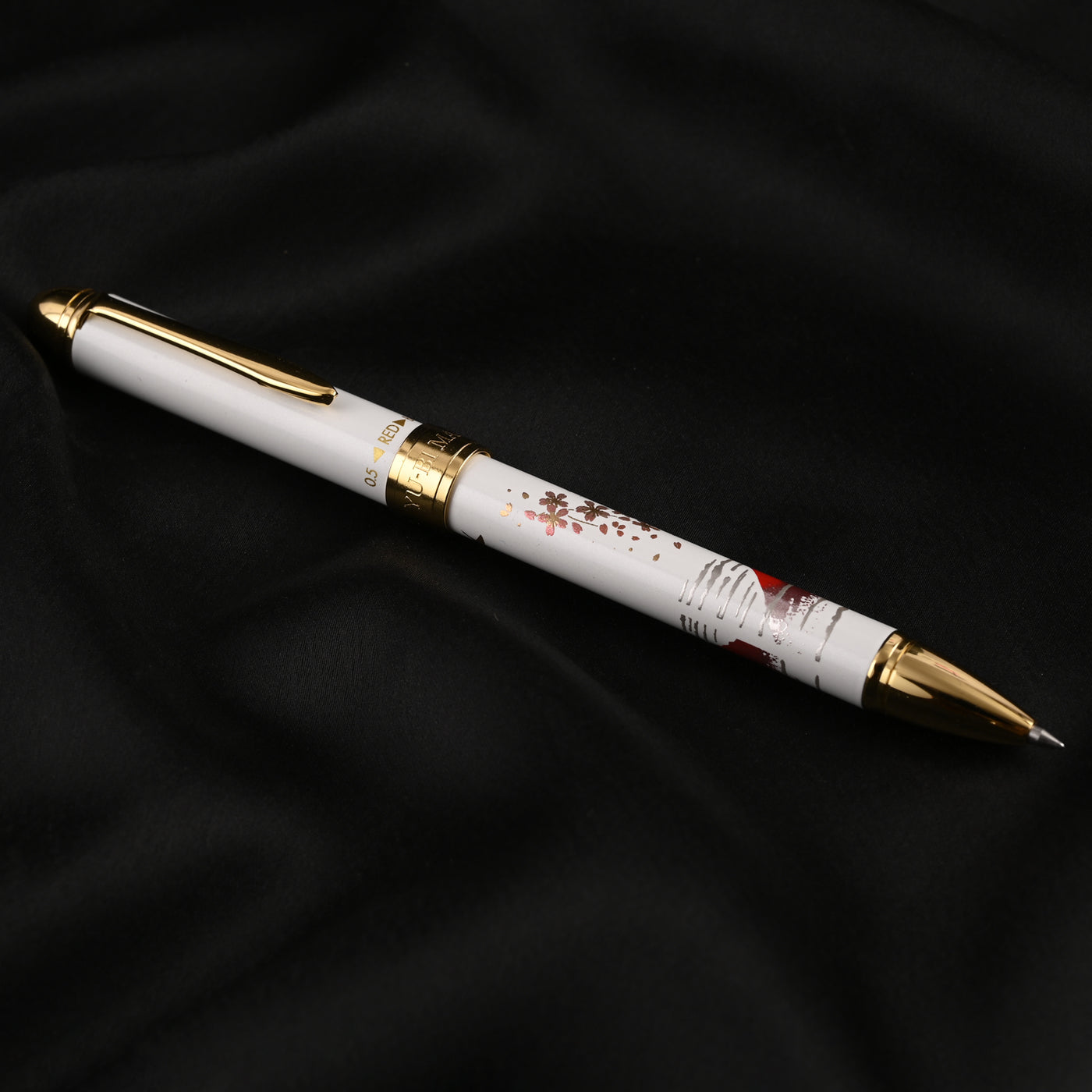 Sailor Yubi Maki-e Fuji Multifunction Pen - White GT 12