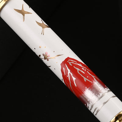 Sailor Yubi Maki-e Fuji Multifunction Pen - White GT 9