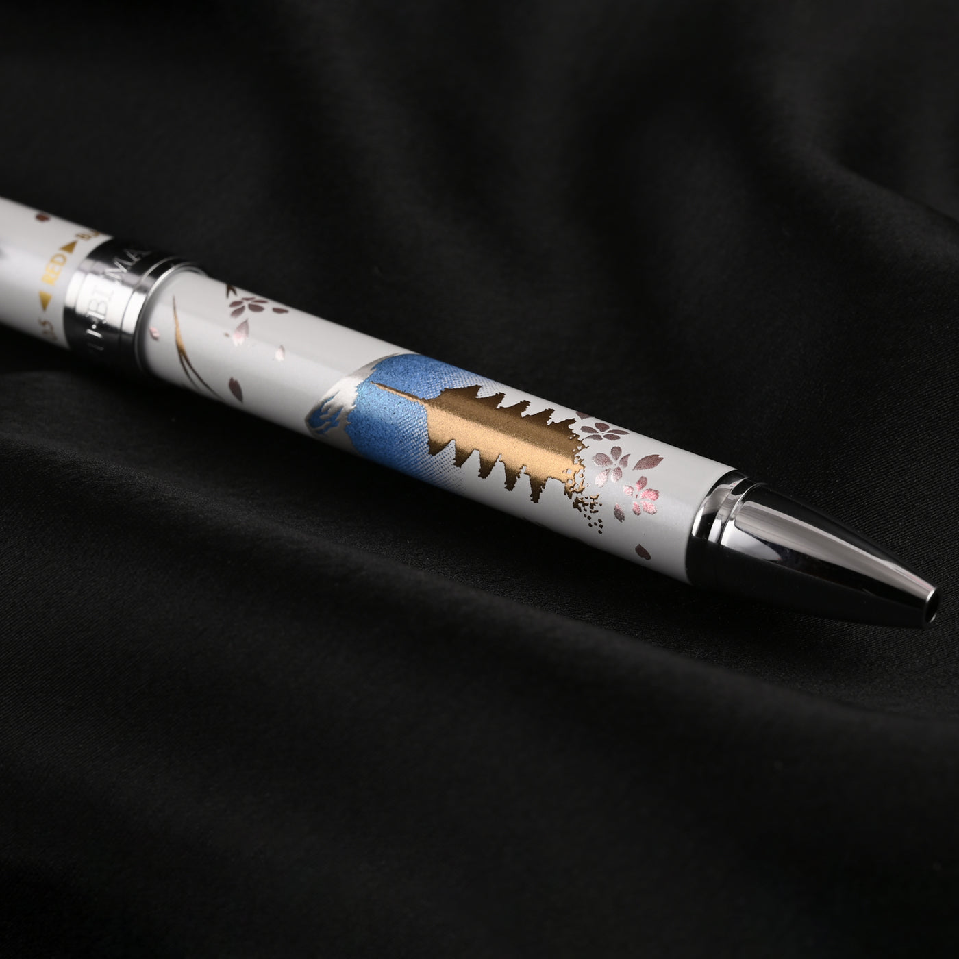 Sailor Yubi Maki-e Fuji Spring Multifunction Pen - White CT 10