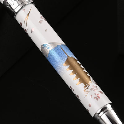 Sailor Yubi Maki-e Fuji Spring Multifunction Pen - White CT 8