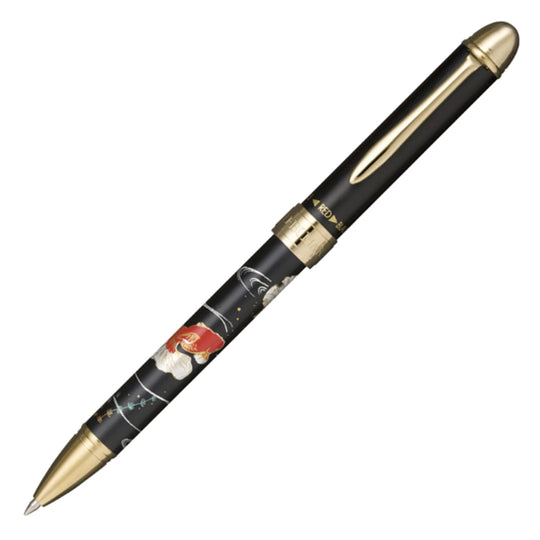 Sailor Yubi Maki-e Gold Fish Multifunction Pen - Black GT