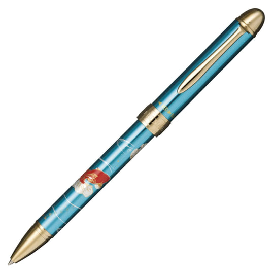 Sailor Yubi Maki-e Gold Fish Multifunction Pen - Metalic Blue GT