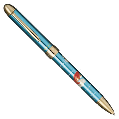 Sailor Yubi Maki-e Gold Fish Multifunction Pen - Metalic Blue GT