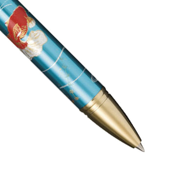 Sailor Yubi Maki-e Gold Fish Multifunction Pen - Metalic Blue GT