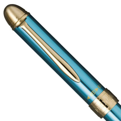 Sailor Yubi Maki-e Gold Fish Multifunction Pen - Metalic Blue GT