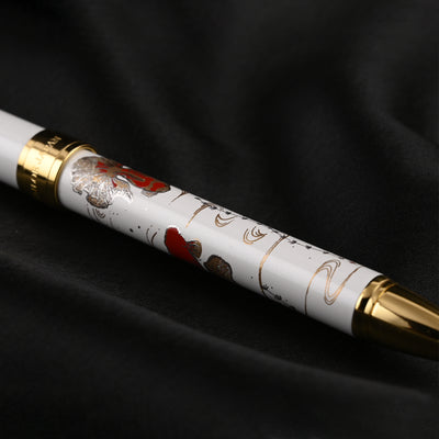 Sailor Yubi Maki-e Gold Fish Multifunction Pen - White GT 10