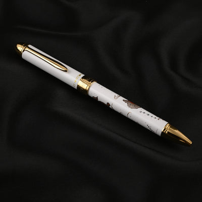 Sailor Yubi Maki-e Gold Fish Multifunction Pen - White GT 11