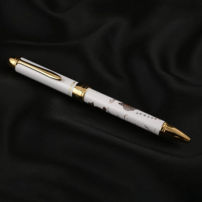 Sailor Yubi Maki-e Gold Fish Multifunction Pen - White GT 12