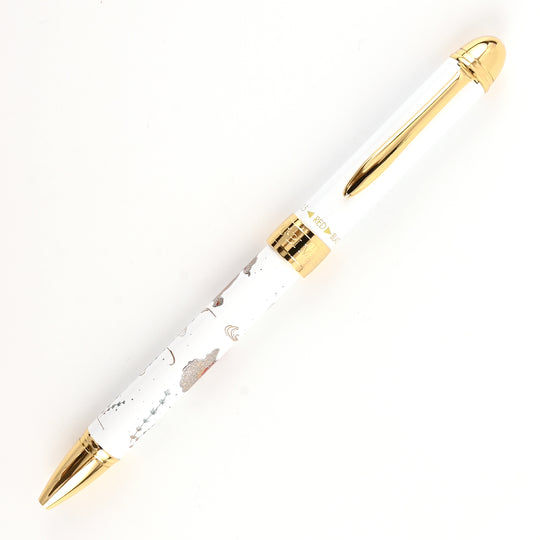 Sailor Yubi Maki-e Gold Fish Multifunction Pen - White GT