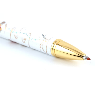 Sailor Yubi Maki-e Gold Fish Multifunction Pen - White GT 4