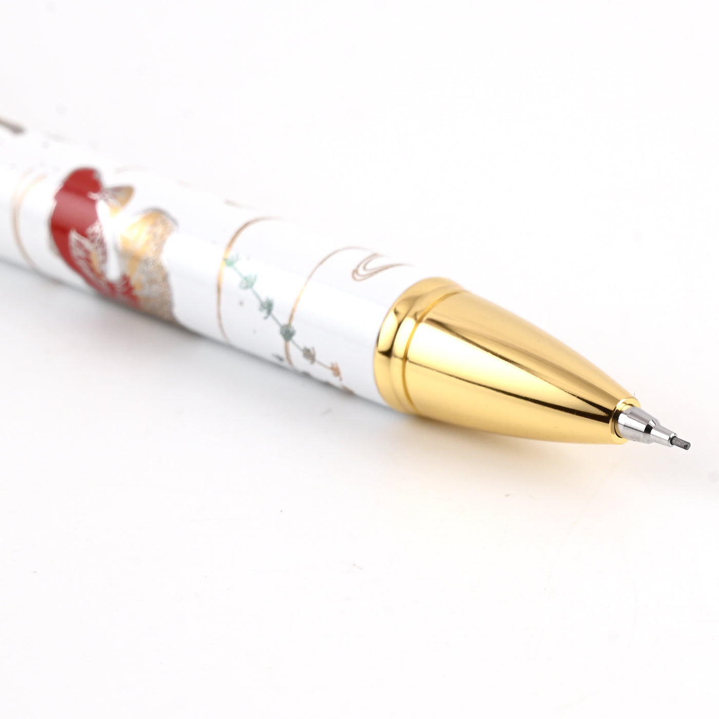 Sailor Yubi Maki-e Gold Fish Multifunction Pen - White GT 5