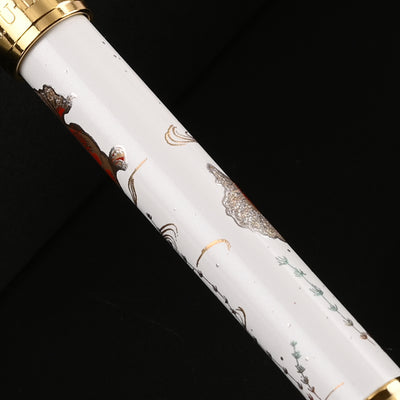Sailor Yubi Maki-e Gold Fish Multifunction Pen - White GT 8