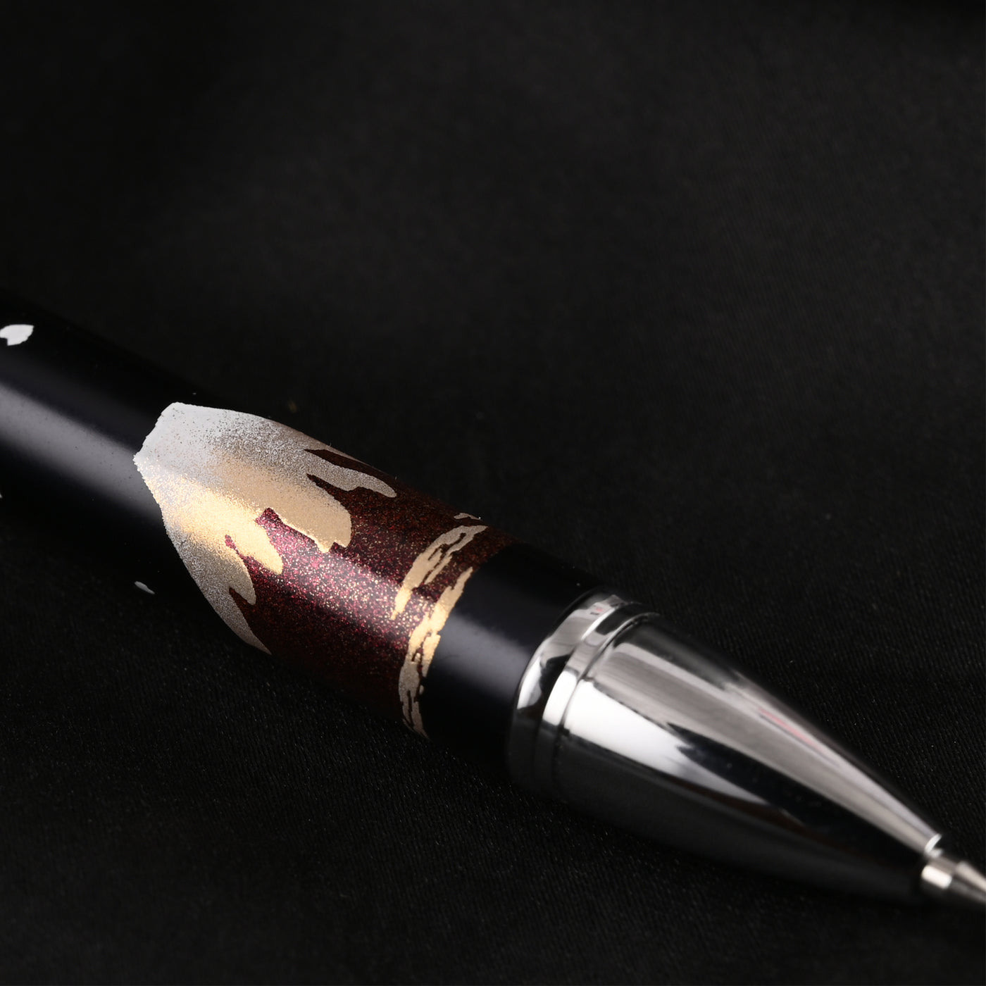 Sailor Yubi Maki-e Tsuru Crane Multifunction Pen - Black CT 9