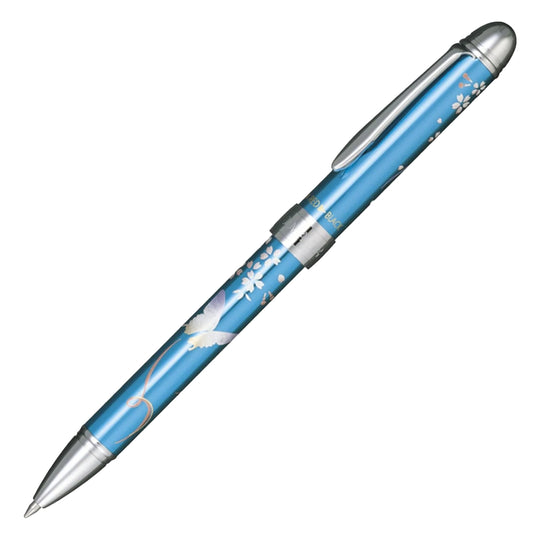 Sailor Yubi Maki-e Usagi Butterfly Multifunction Pen - Metallic Blue CT