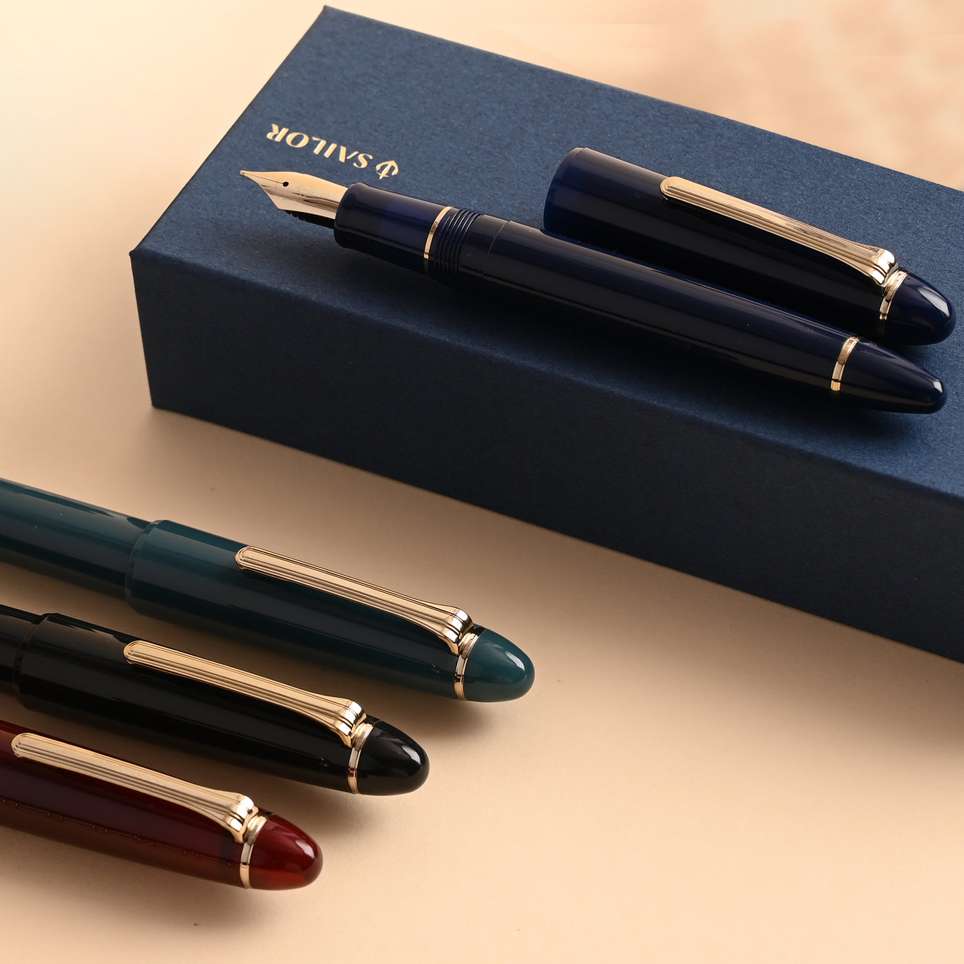 Sailor 1911L Casual Muted Fountain Pen - Blue GT 14