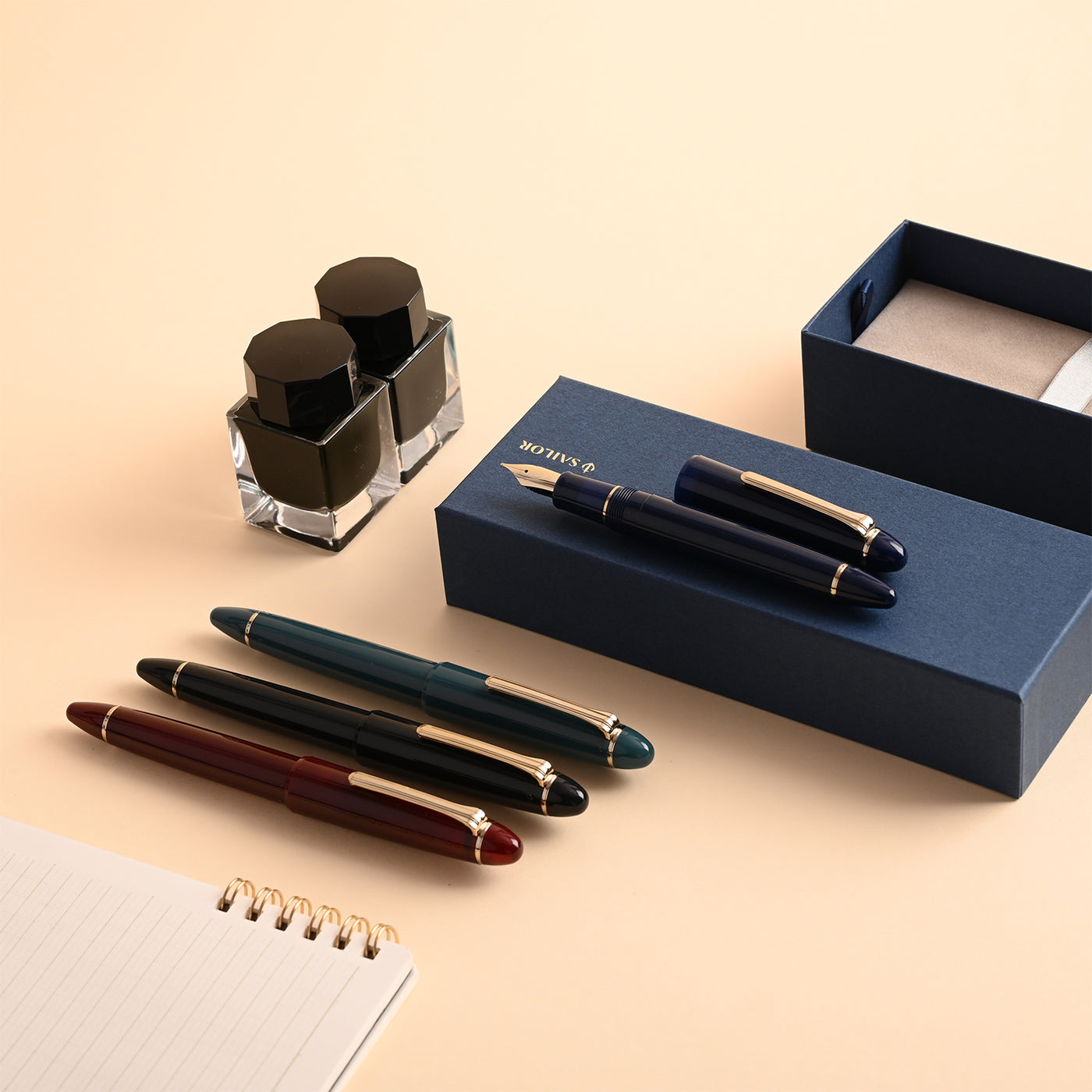 Sailor 1911L Casual Muted Fountain Pen - Blue GT 15