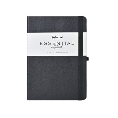 Scholar Essential Black Notebook - A5 Ruled 1