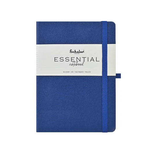 Scholar Essential Blue Notebook - A5, Ruled
