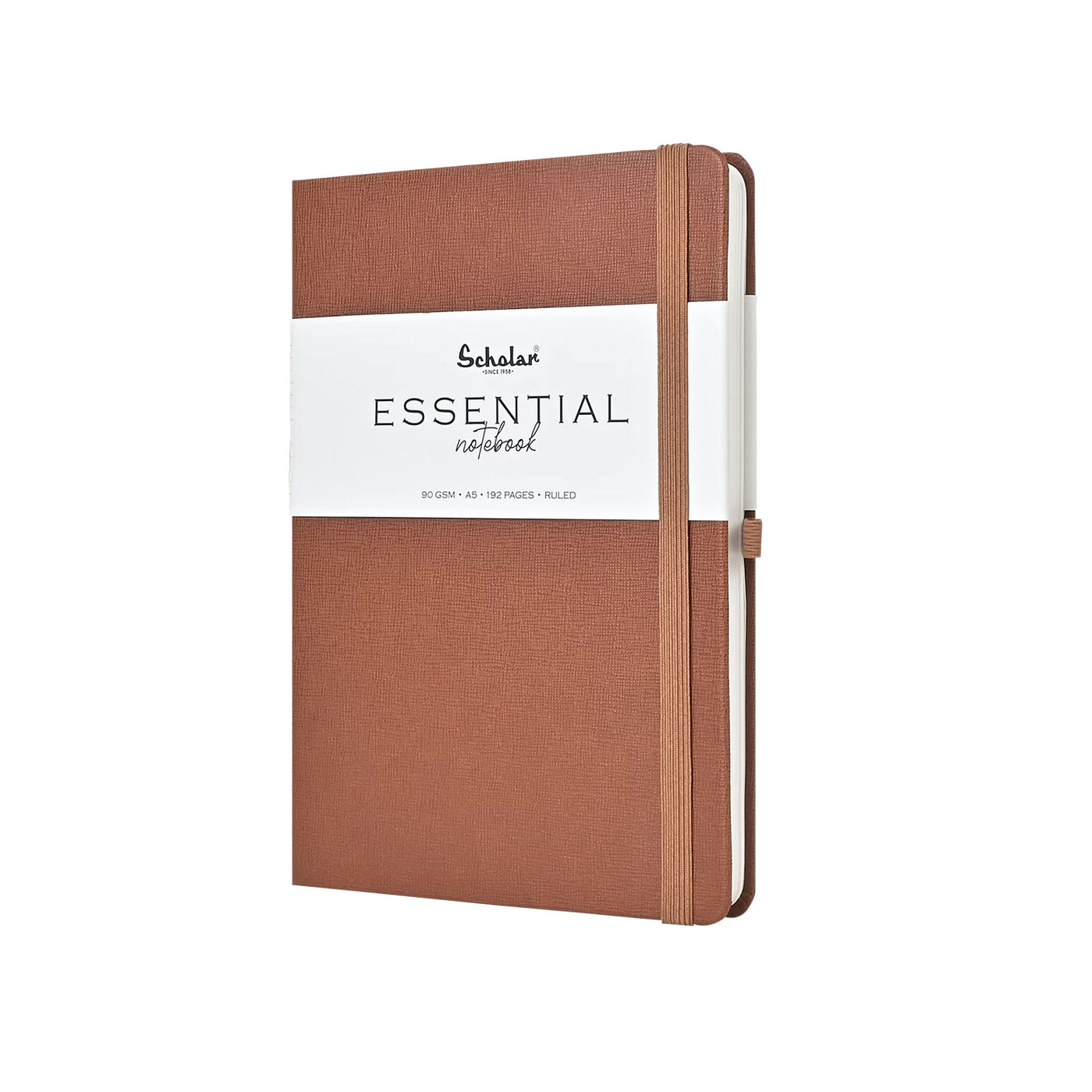 Scholar Essential Tan Notebook - A5 Ruled 2