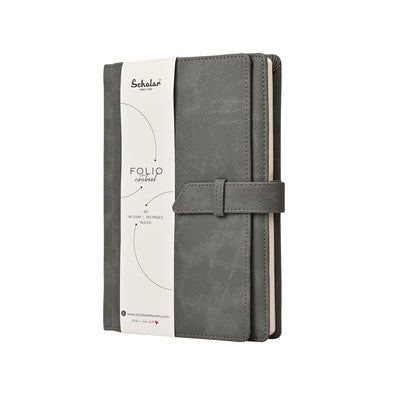 Scholar Folio Grey Notebook - A5 Ruled 2