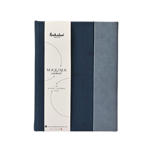 Scholar Maxima Blue Notebook - A5, Ruled